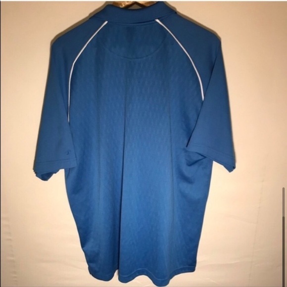 Men’s Tommy Armour Blue Polo - Picture 4 of 7